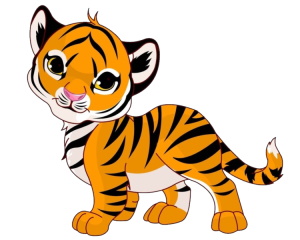 Рисунок тигренка
